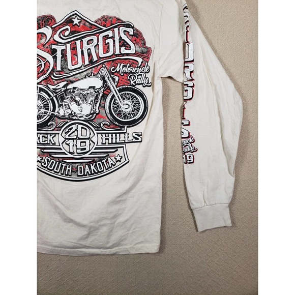 Fruit Of The Loom Shirt Mens Medium White Sturgis Motorcycle Rally South Dakota - Picture 5 of 13